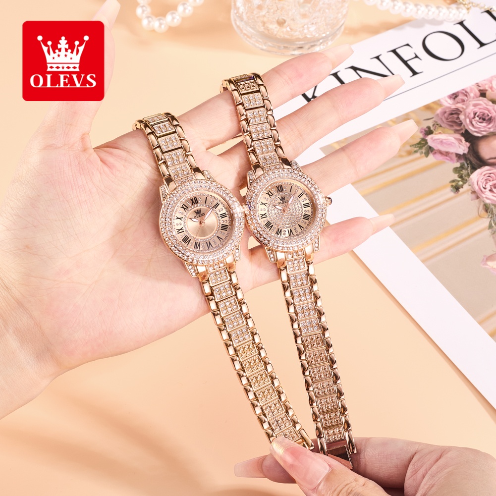 Luxury Watch For Women - OLEVS Luxury Fashion ladies' watches Diamond