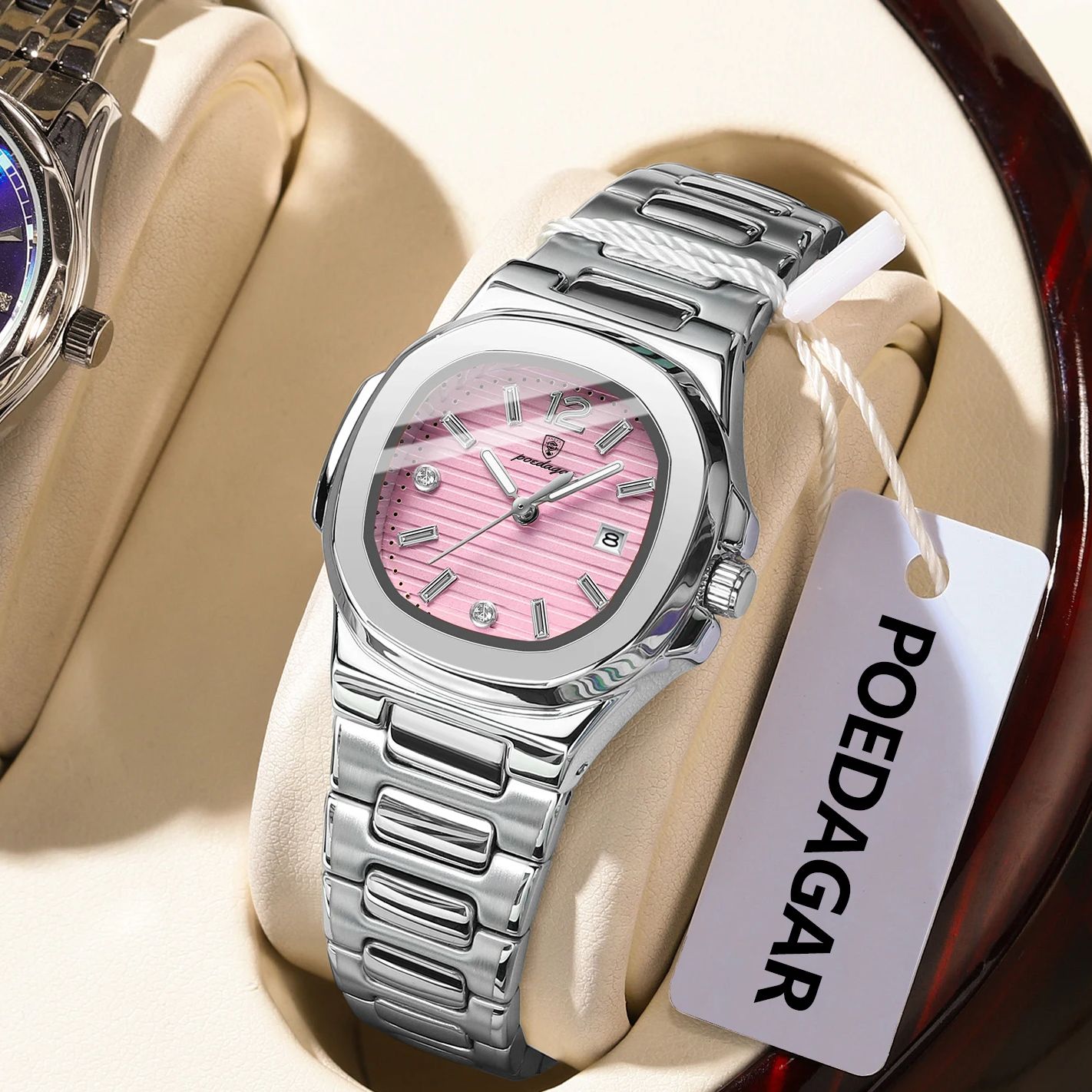 Lux Watch - POEDAGAR Square Fashion Woman Wristwatch Luminous