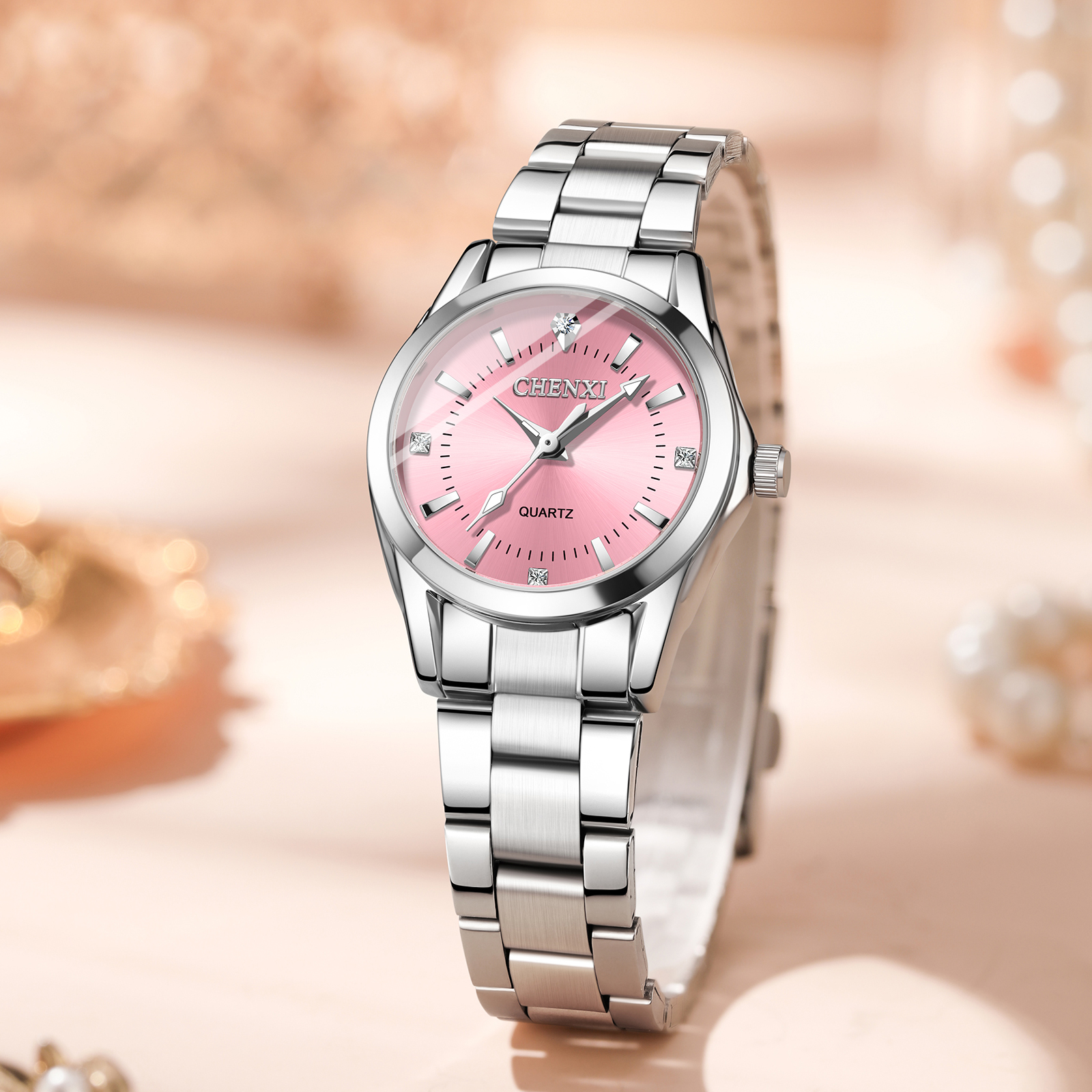 Ladies Luxury Watch - CHENXI 021B Luxury Fashion Alloy Steel