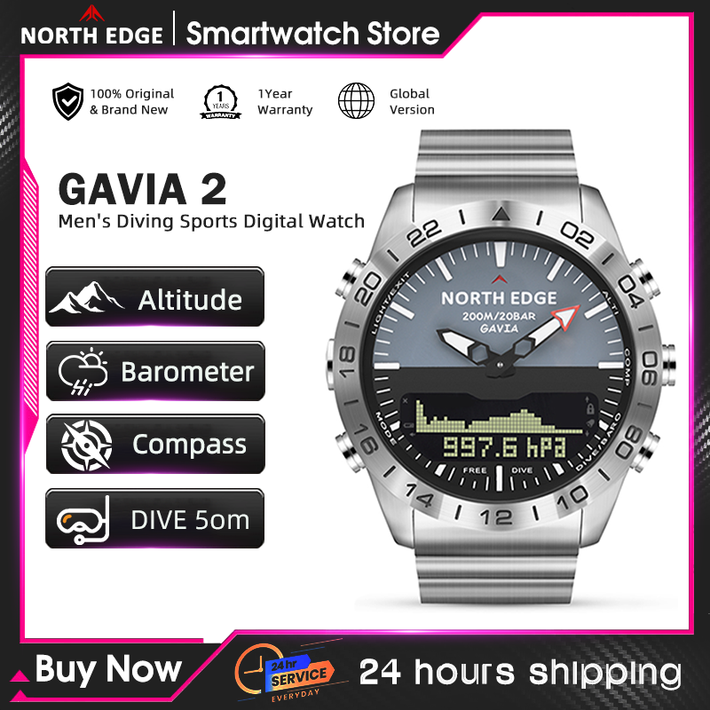 Field Watch Military - NORTH EDGE Mens Dive Watch Military