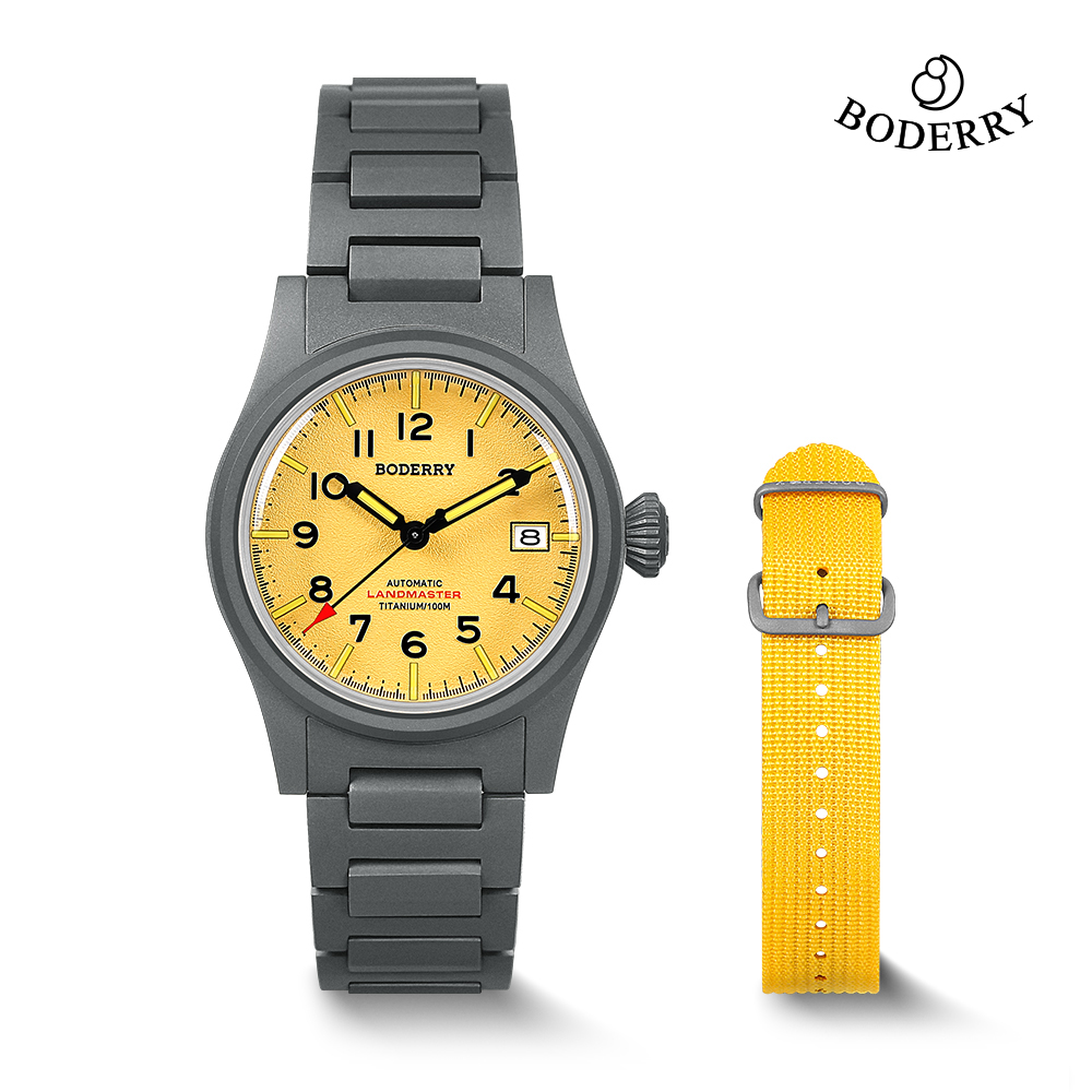Titanium Sport Watch - Boderry LANDMASTER Field Titanium Watch 100M