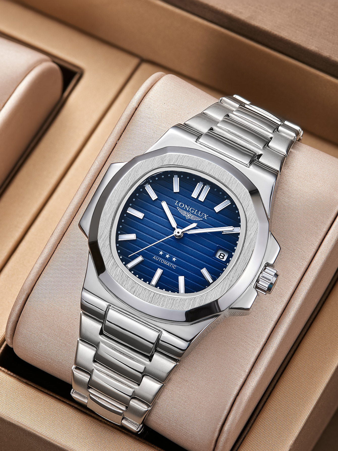 Luxury Watch Cartier - Men automatic watch business date mechanical
