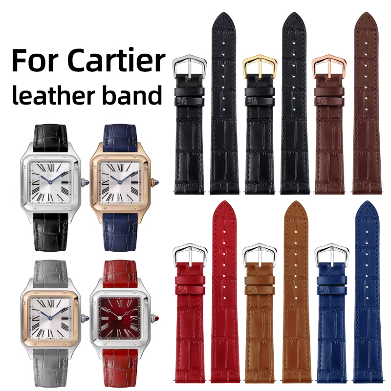 Luxury Watch Cartier - 15mm 17mm 18mm 20mm Genuine Leather