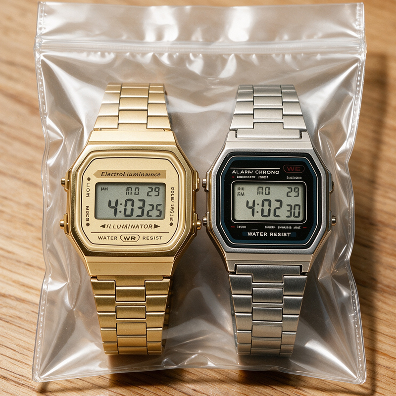 Luxury Watch Life - Luxury F91W Steel Band Watches LED