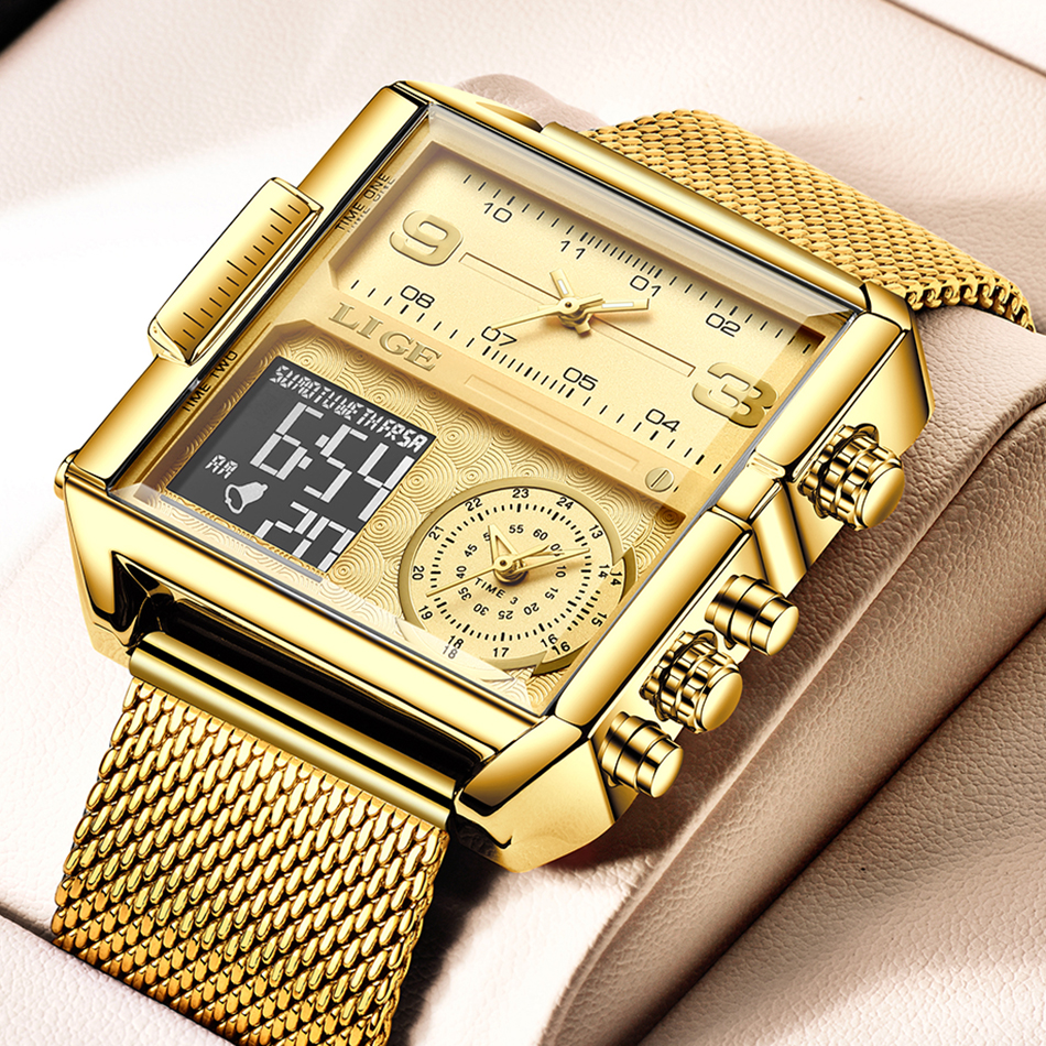 Luxury Watch Brand For Women - LIGE 2026 Fashion Dual Display Watch