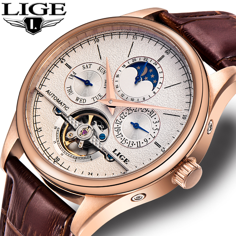 Luxury Watch Cartier - LIGE Brand Classic Mens Retro Watches