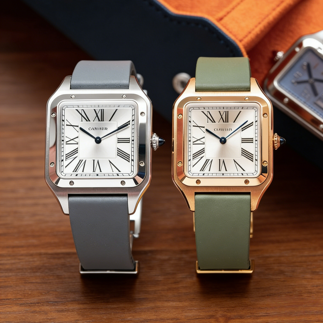 Luxury Watch Cartier - 15.5mm 17.5mm Fit for Cartier Santos