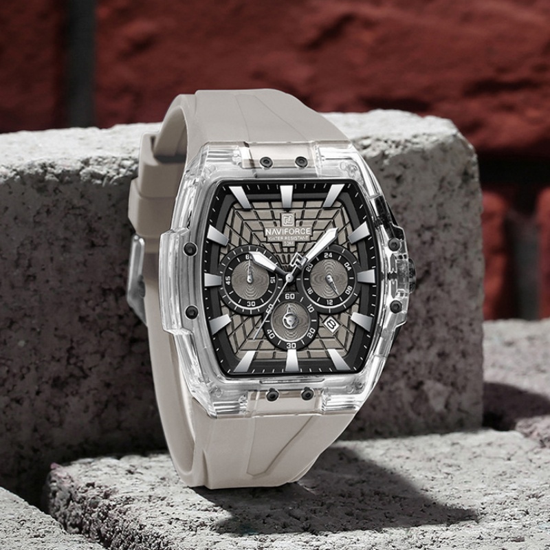 Minute Repeater Watch - NF6113 NAVIFORCE Men's Multifunctional Chronograph Watch
