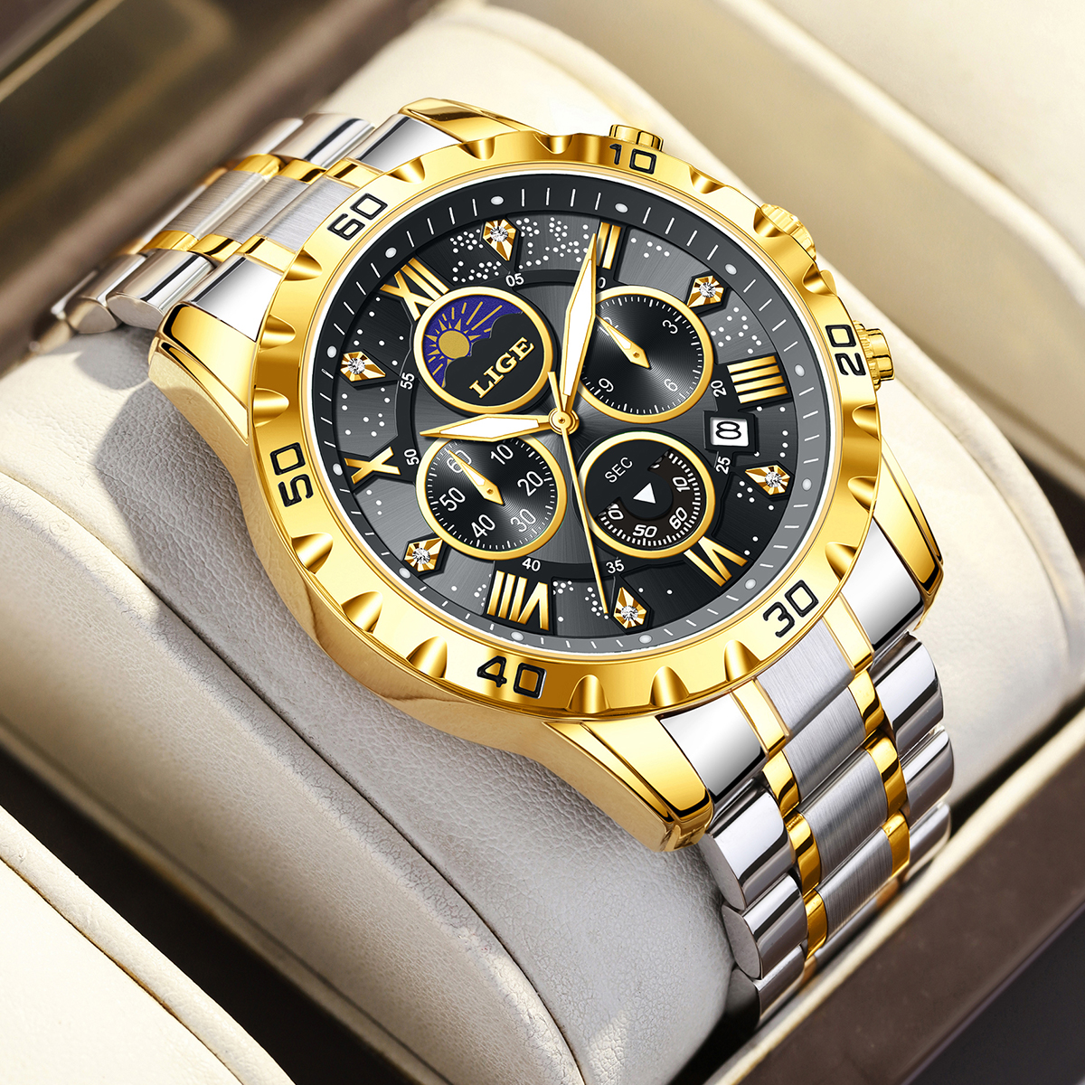 Luxury Watch For Men - LIGE Top Brand Luxury Quartz Man