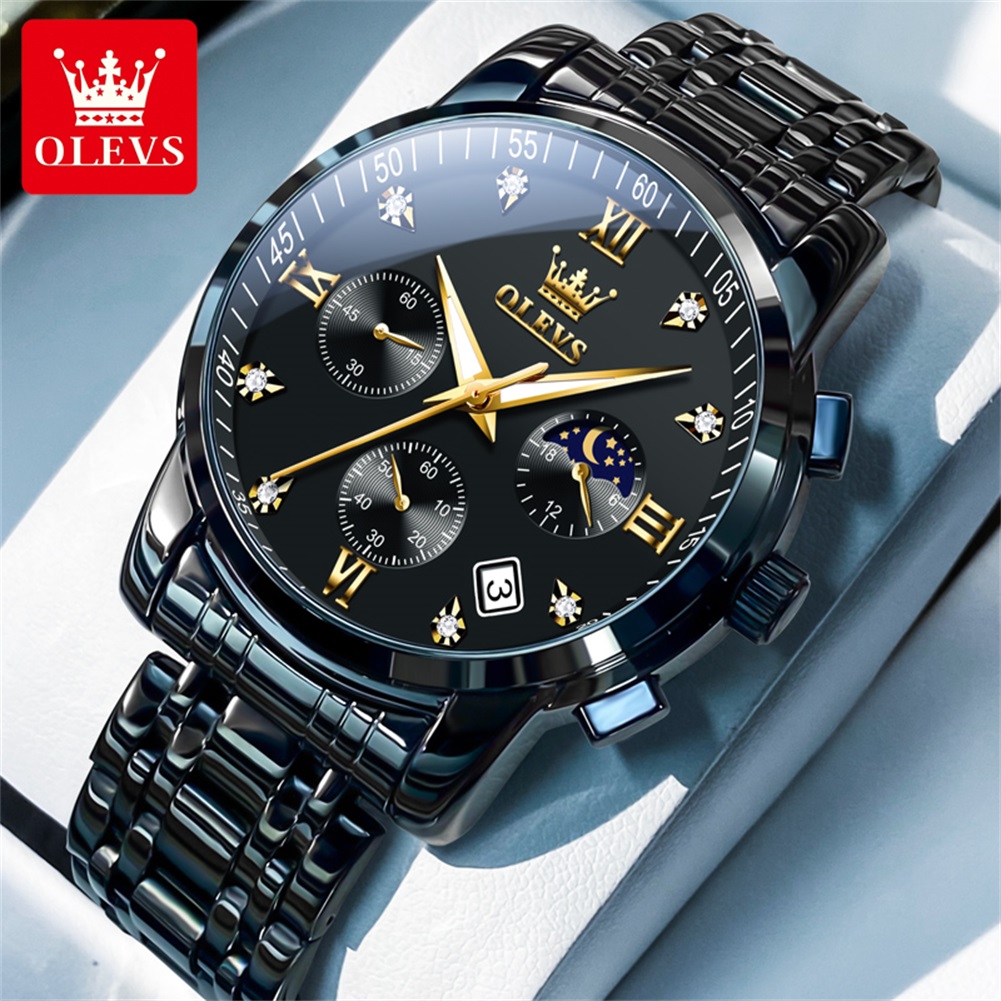 Luxury Watch Business - OLEVS Popular men's watches stainless steel