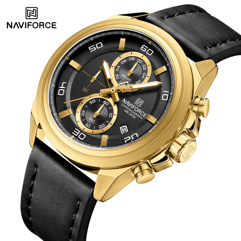 Field Watch Military - NAVIFORCE Hands Wristwatches Genuine Leather Strap
