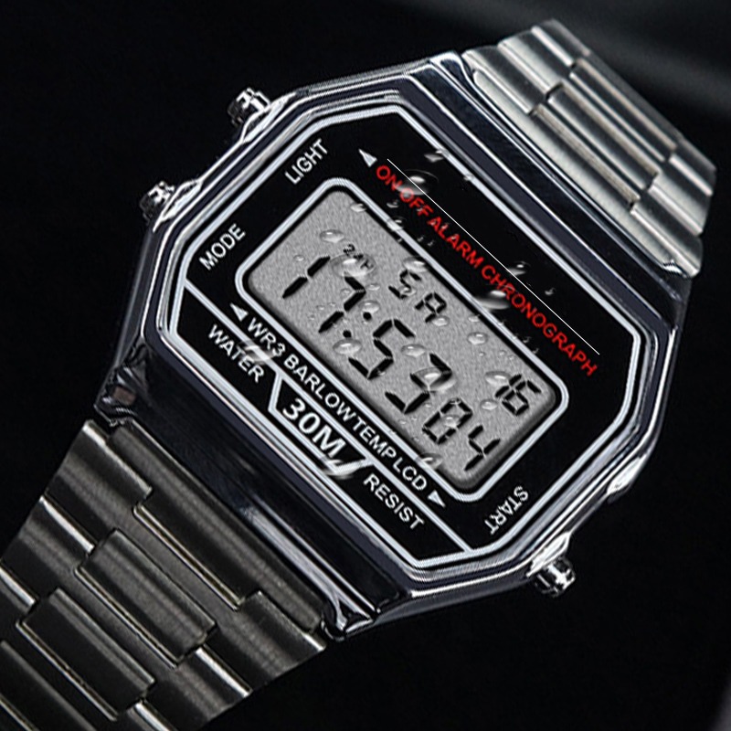 Luxury Watch Exchange - Luxury F91W Steel Strap Watches Women