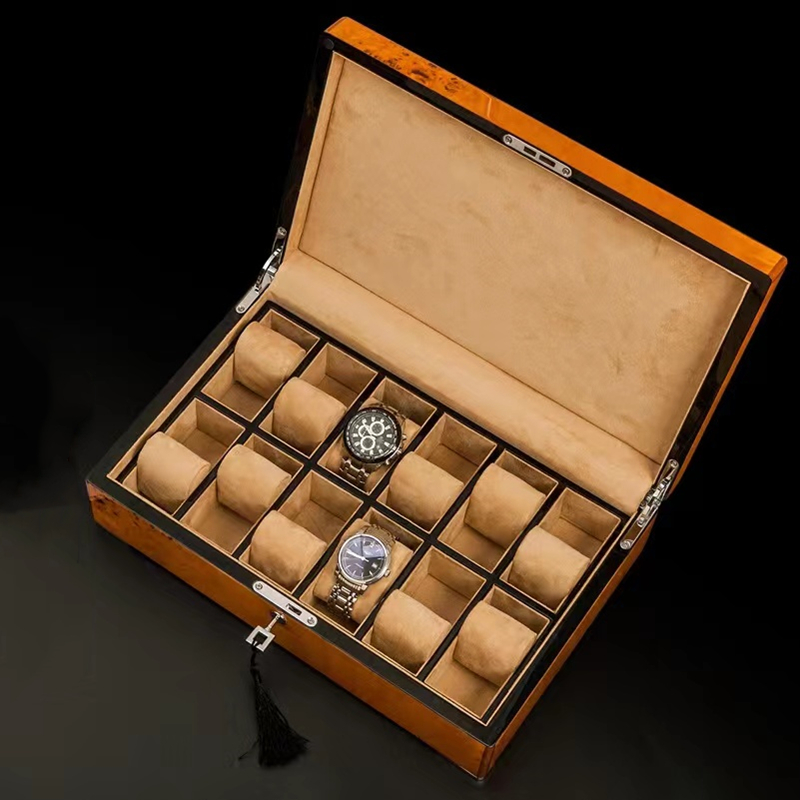Luxury Watch Image - New Wood Watch Display With Lock