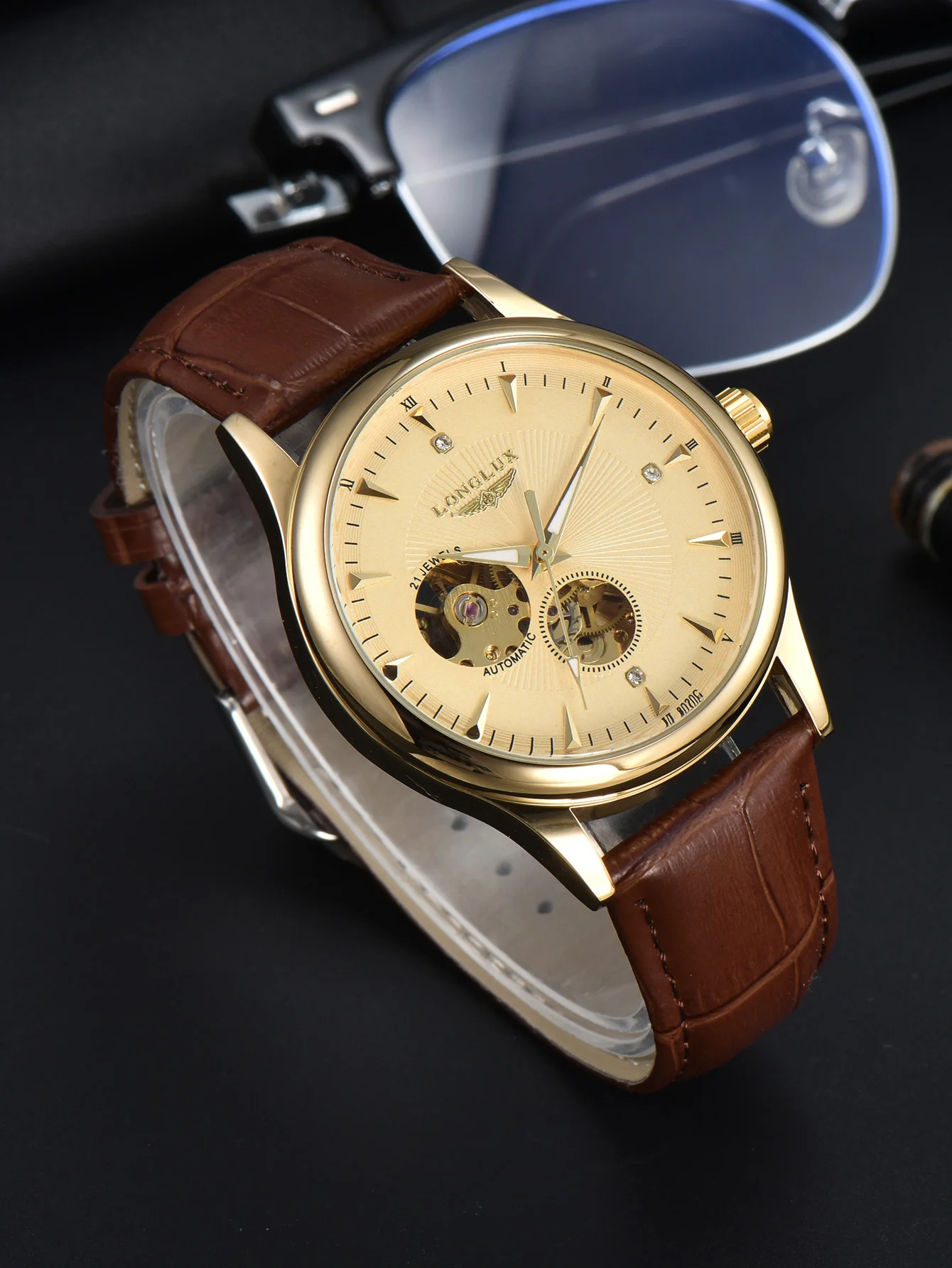 Minute Repeater Watch - LONGLUX Automatic Watch Elegant Style Wholesale