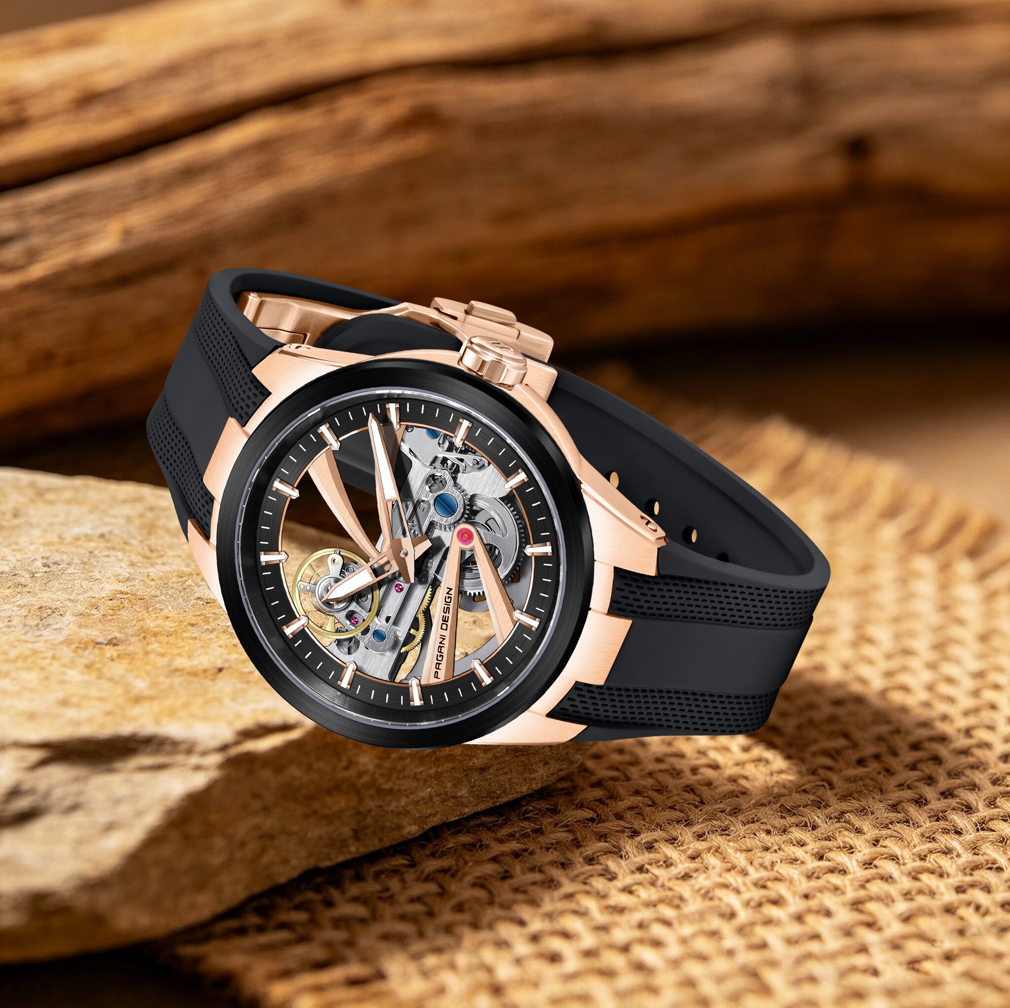 PAGANI DESIGN Extraordinary De - Luxury Watch Gold And Black recension och pris