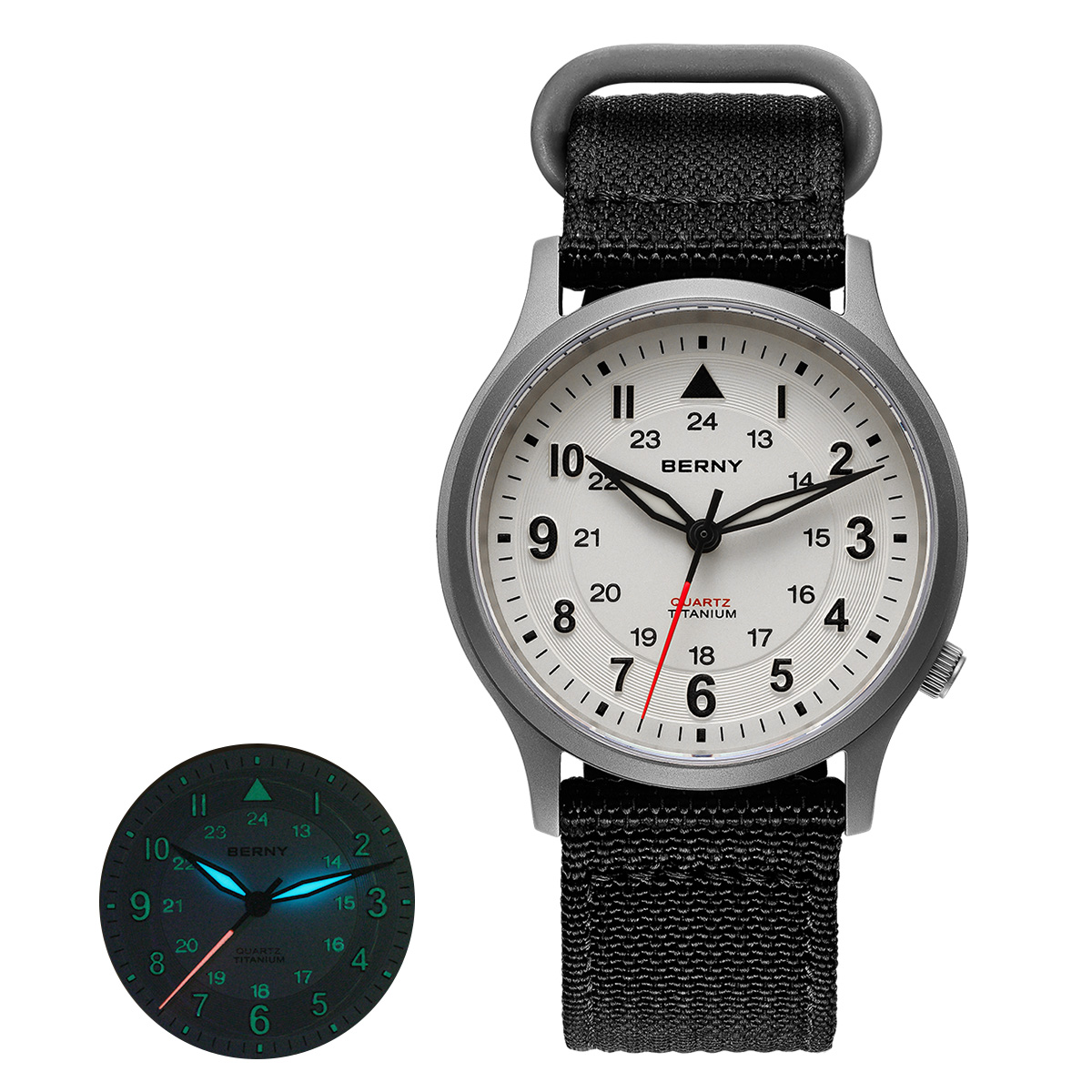 BERNY Titanium Watches for Men - Titanium Sport Watch recension och pris