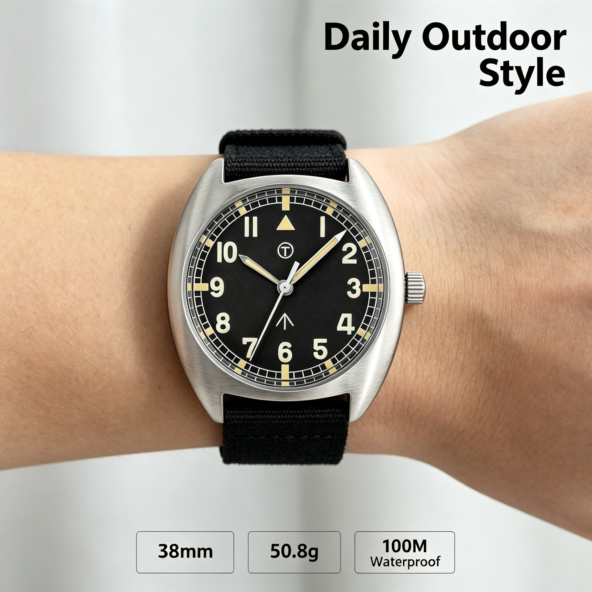 MILITREK New MT9004 38mm Milit - Field Watch Military recension och pris