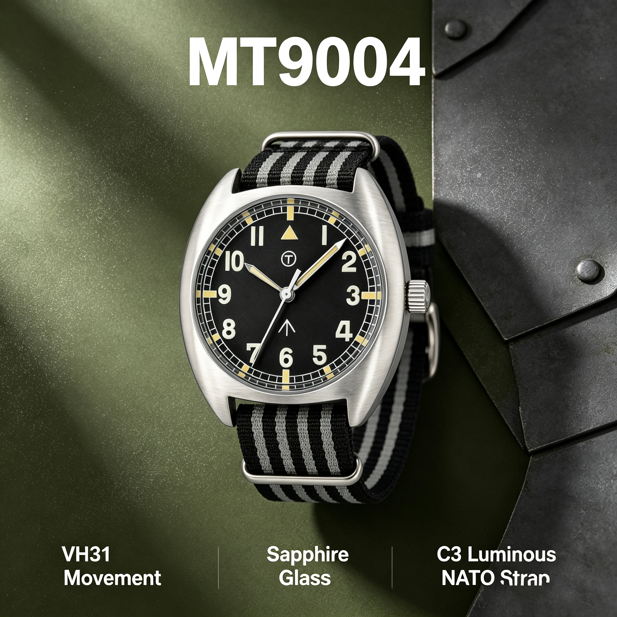 MILITREK MT9004 Vintage Milita - Field Watch Military recension och pris
