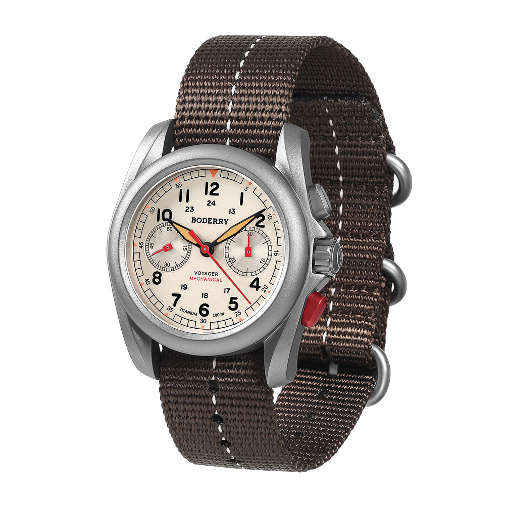 BODERRY Men's Field Watches Ti - Titanium Sport Watch recension och pris