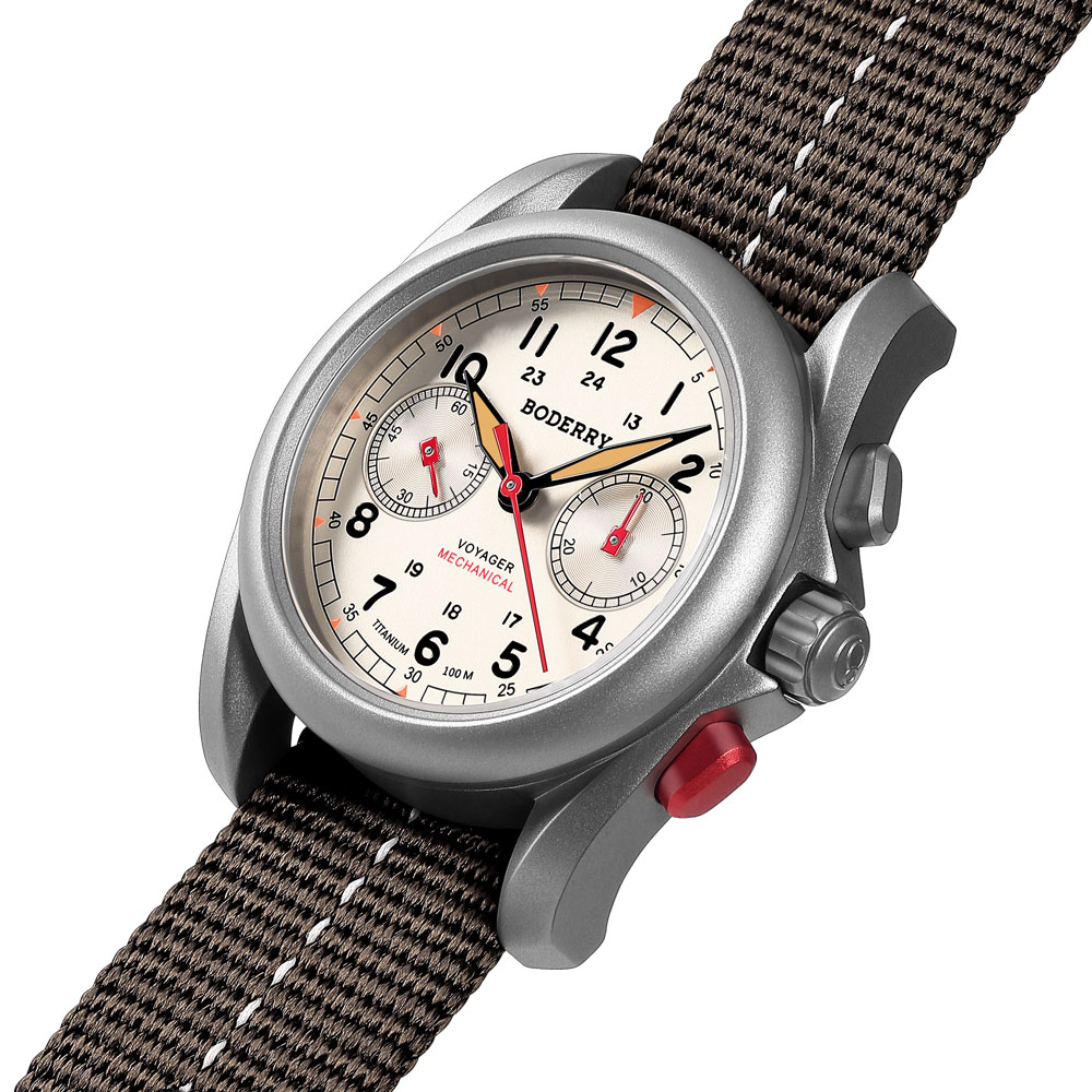 BODERRY Men's Field Watches Ti - Titanium Sport Watch recension och pris