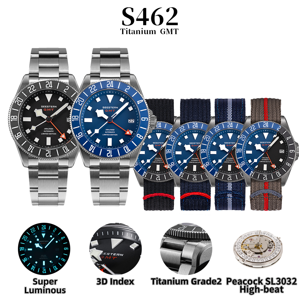 SEESTERN Diver Man Watch Titan - Titanium Sport Watch recension och pris