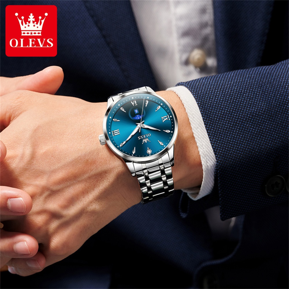 OLEVS Moon Phase men's watches - Luxury Watch For Men recension och pris