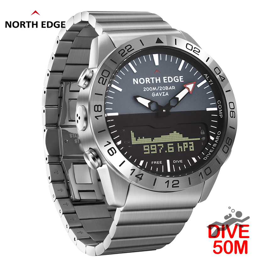 NORTH EDGE Mens Dive Watch Mil - Field Watch Military recension och pris