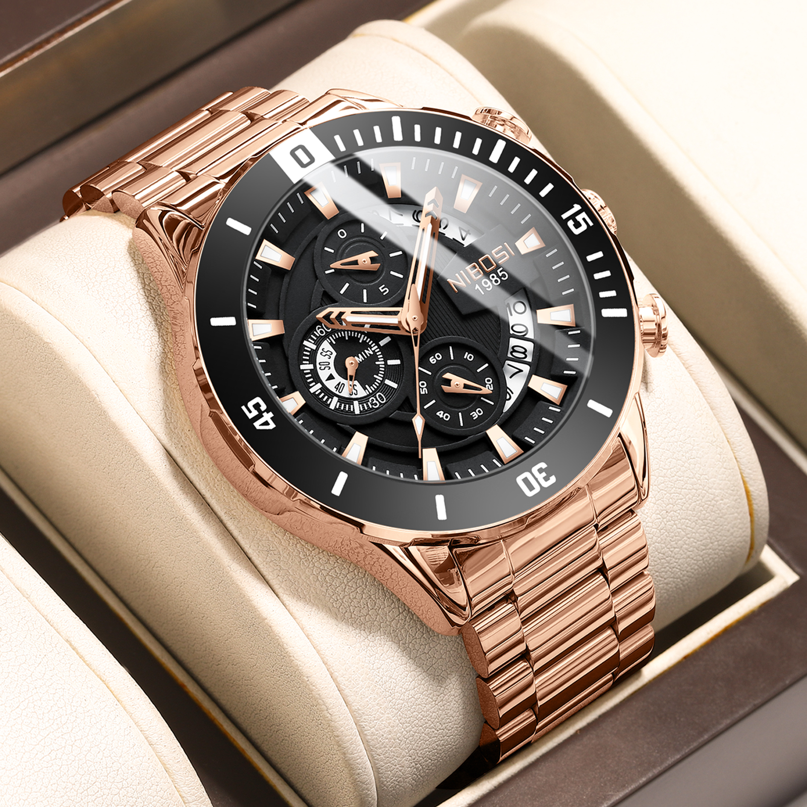 NIBOSI New Men's Watches Top B - Luxury Watch For Men recension och pris