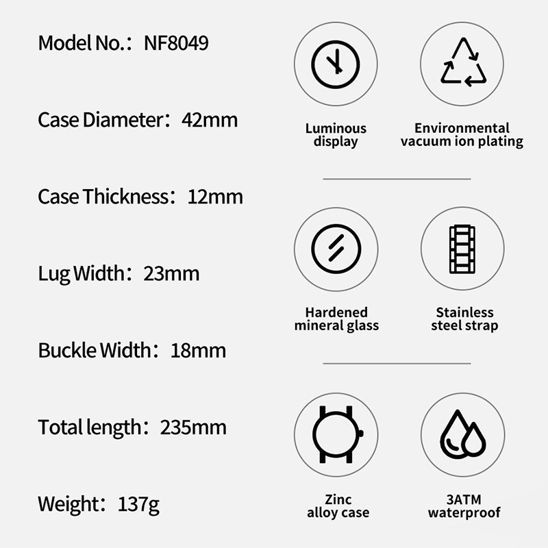 NAVIFORCE Fashion Watch For Me - Field Watch Military recension och pris
