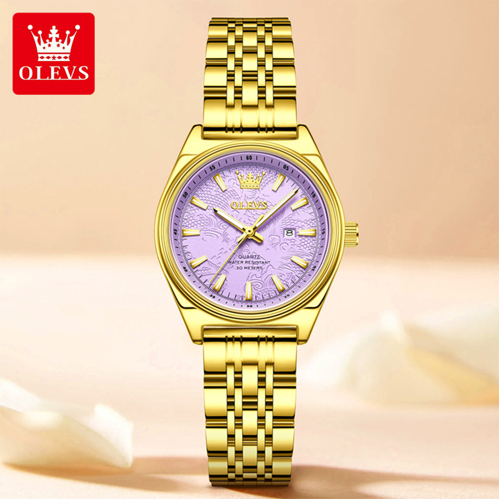 OLEVS Brand Luxury Gold Watch  - Luxury Watch Brand For Women recension och pris