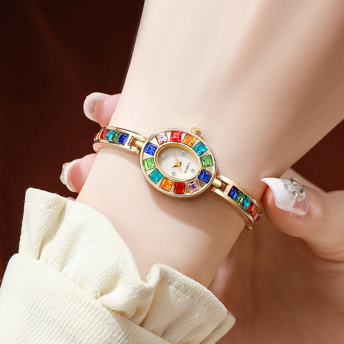 2PCS/Set Luxury Rhinestone Wom - Lux Watch recension och pris