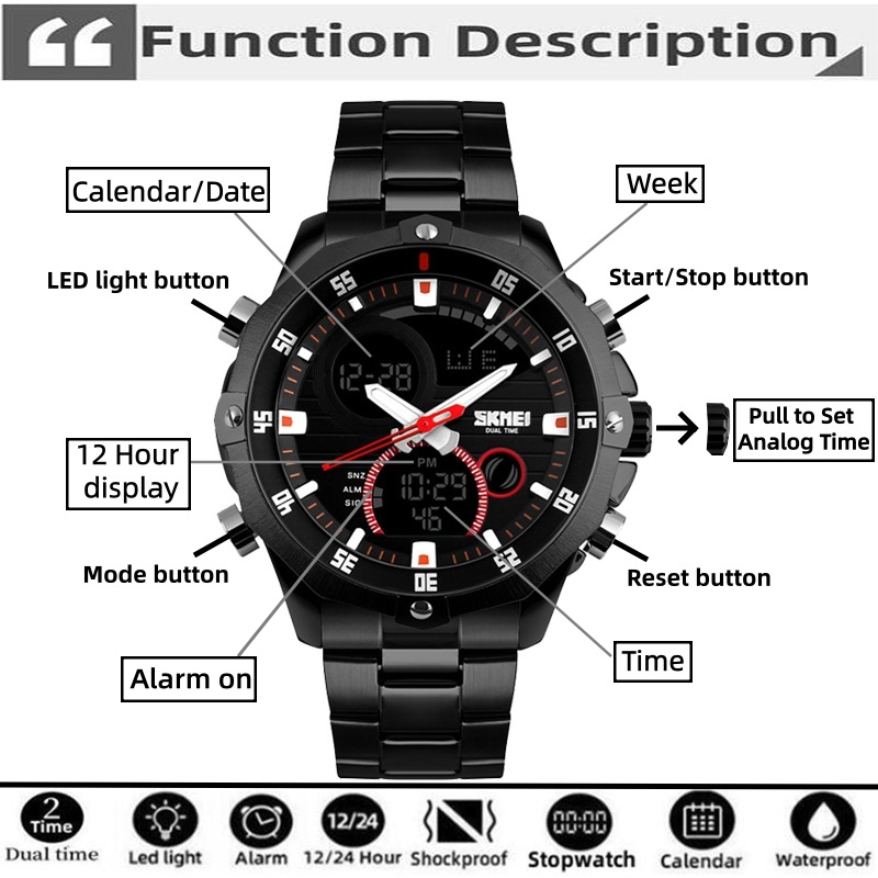 SKMEI 2016 New Watches Men Lux - Minute Repeater Watch recension och pris
