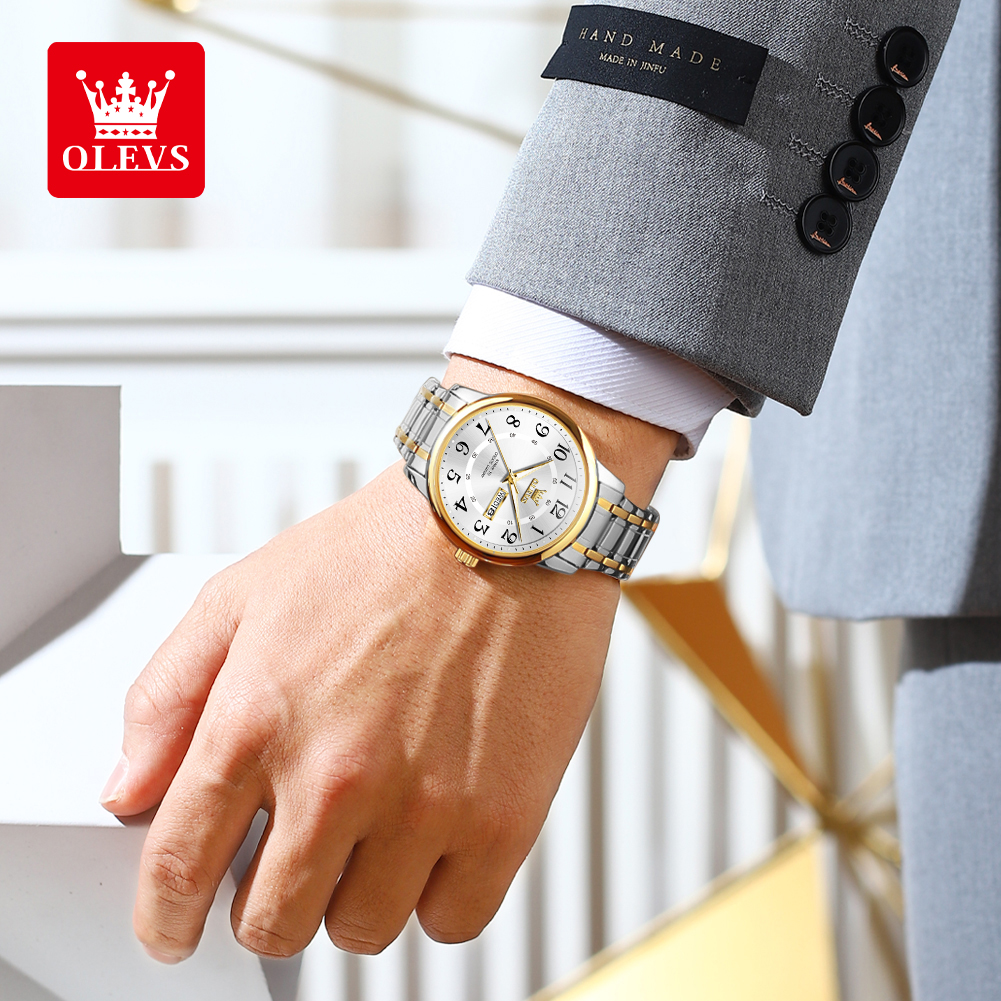 OLEVS Casual fashion men's wat - Luxury Watch Display recension och pris