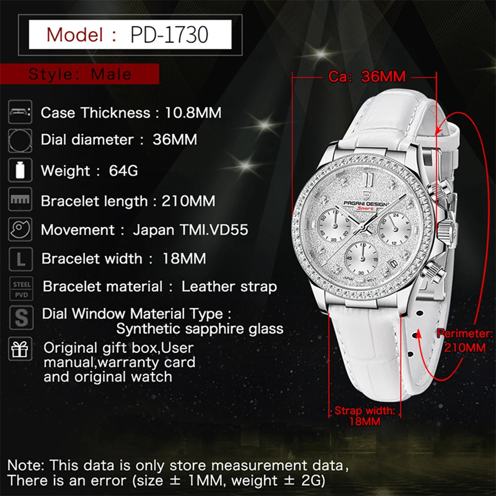 PAGANI DESIGN Fashion Multifun - Luxury Watch Nice recension och pris
