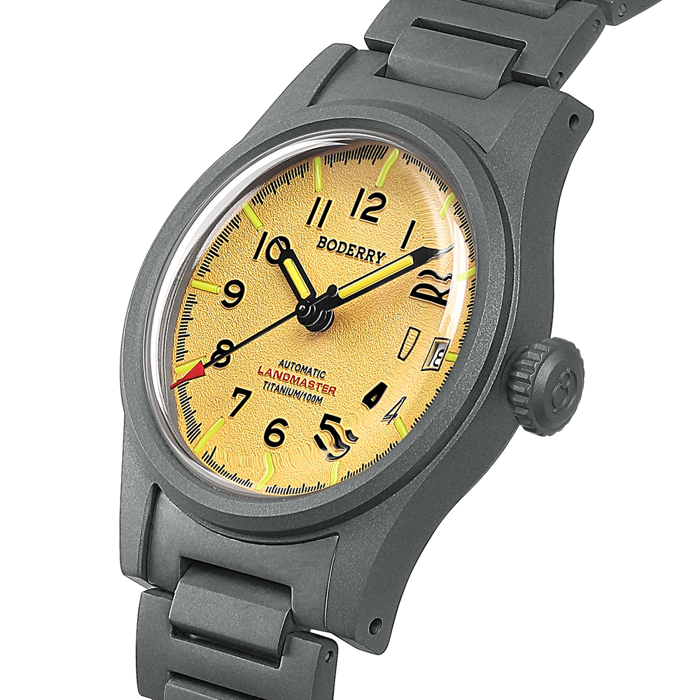 Boderry LANDMASTER Field Titan - Titanium Sport Watch recension och pris