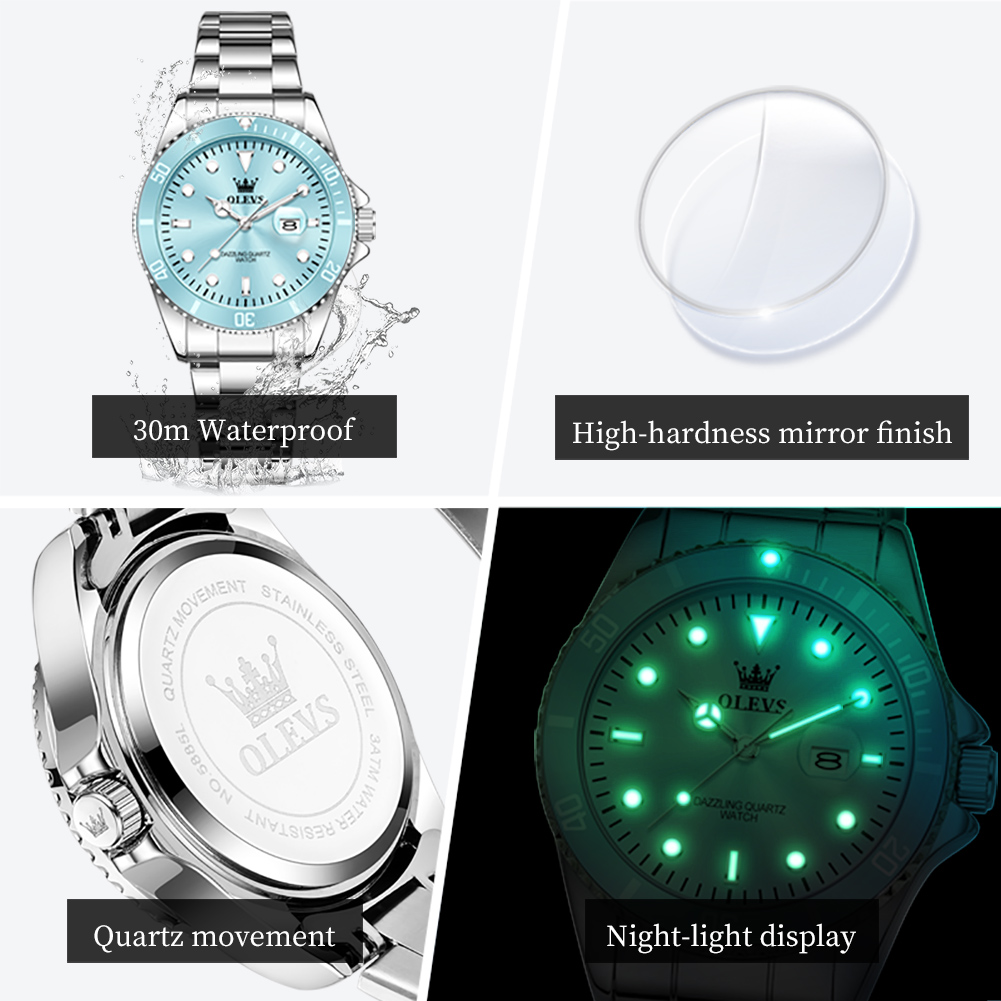 OLEVS Luxury Stainless Steel W - Lux Watch recension och pris
