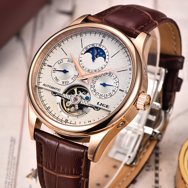 LIGE Brand Classic Mens Retro  - Luxury Watch Cartier recension och pris