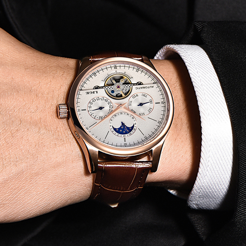 LIGE Brand Classic Mens Retro  - Luxury Watch Cartier recension och pris