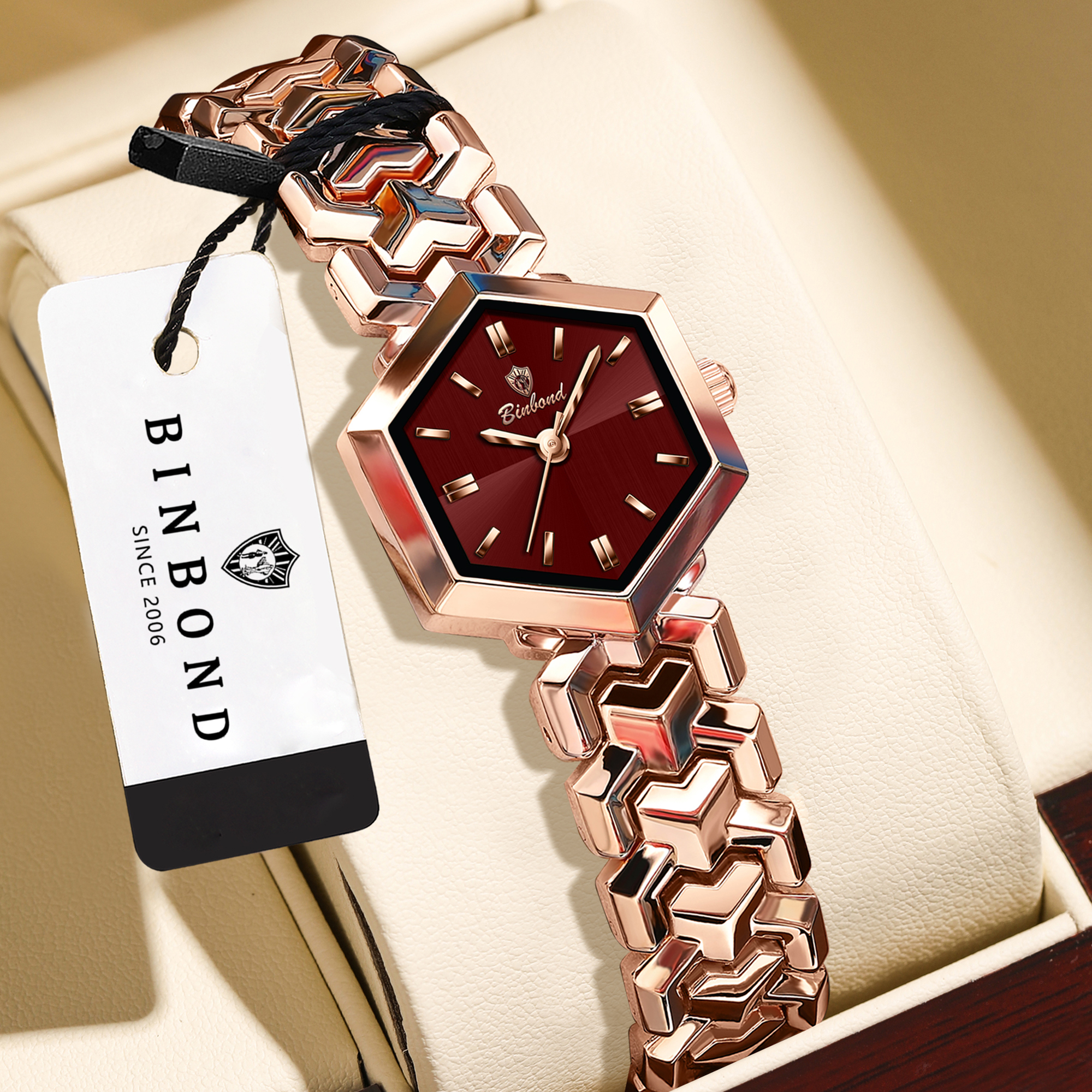 BINBOND Free Ship Orginal Luxu - Lux Watch recension och pris