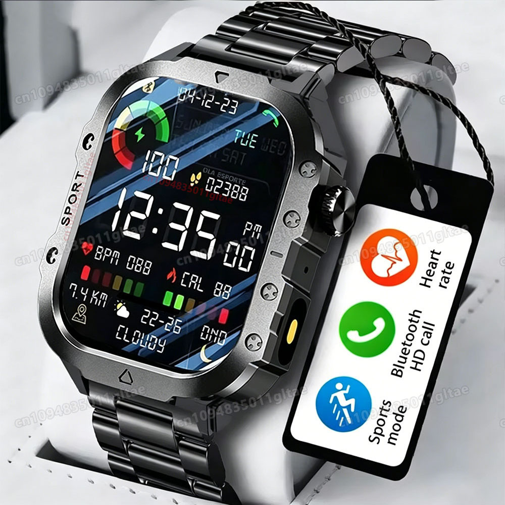 2026 Smartwatch Men Bluetooth  - Titanium Sport Watch recension och pris