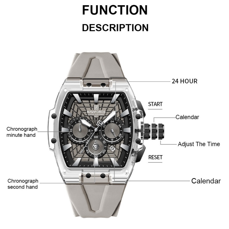 NF6113 NAVIFORCE Men's Multifu - Minute Repeater Watch recension och pris
