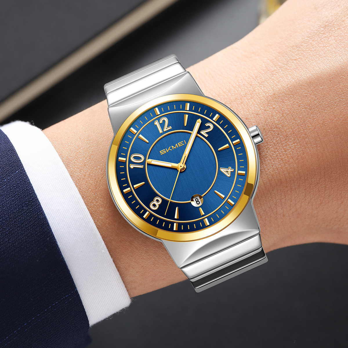 9401 Luxury Mens Steel Band Wa - Luxury Watch Business recension och pris