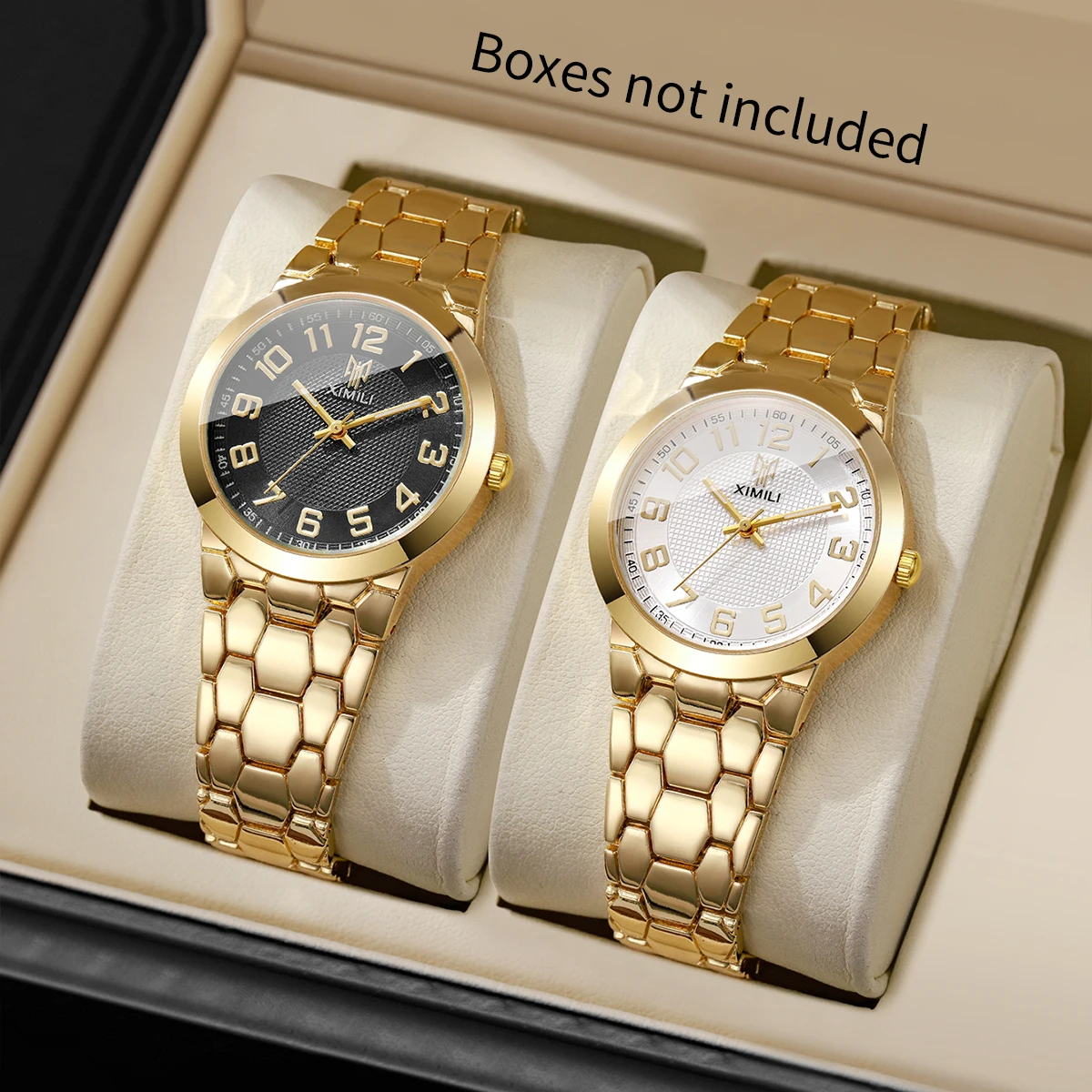 Luxury Gold Tone Women's Wrist - Luxury Watch Gold And Black recension och pris