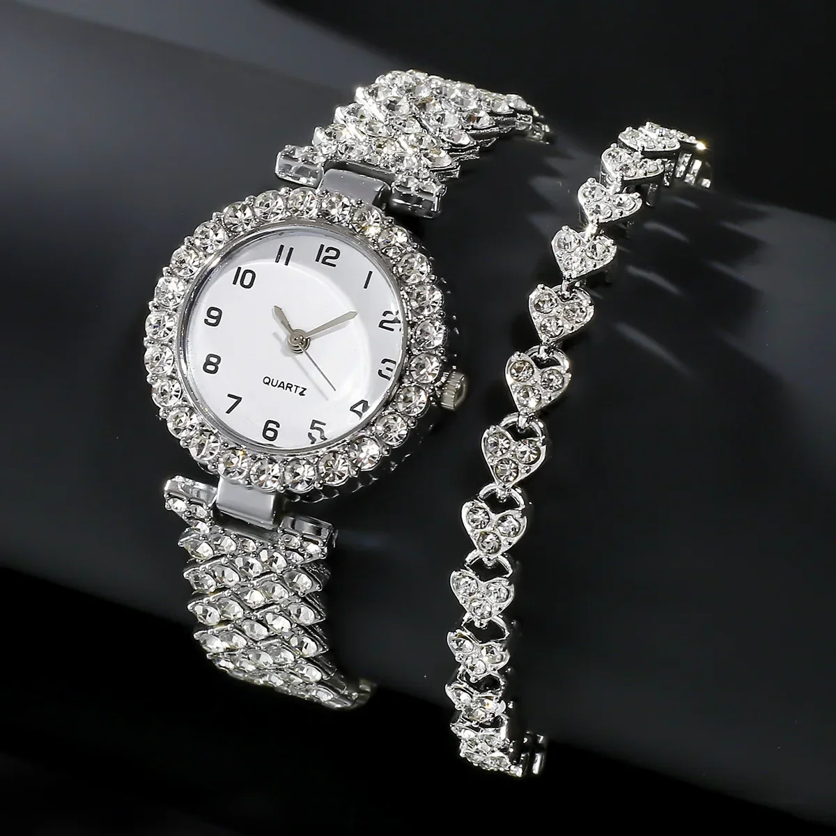 1pcs/2pcs Luxury Fashion Women - Lux Watch recension och pris