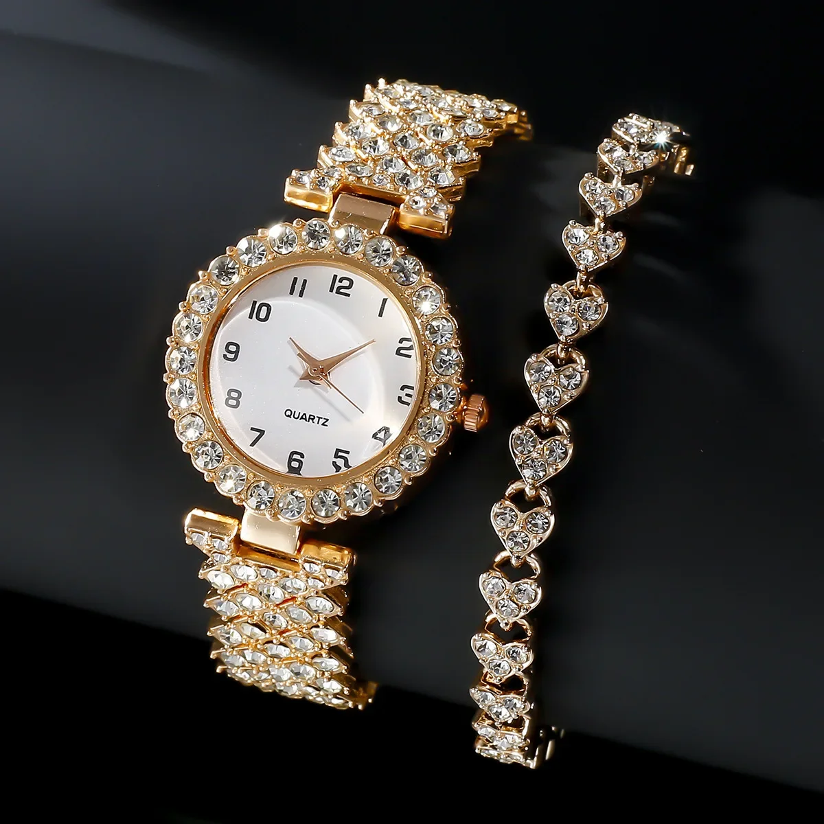 1pcs/2pcs Luxury Fashion Women - Lux Watch recension och pris