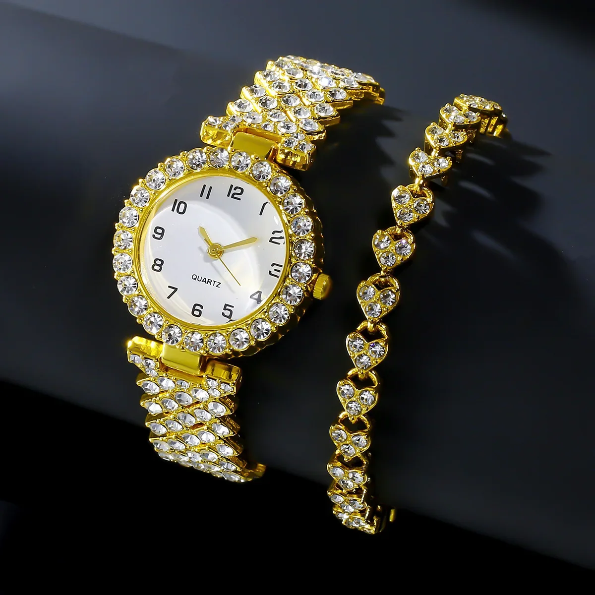 1pcs/2pcs Luxury Fashion Women - Lux Watch recension och pris