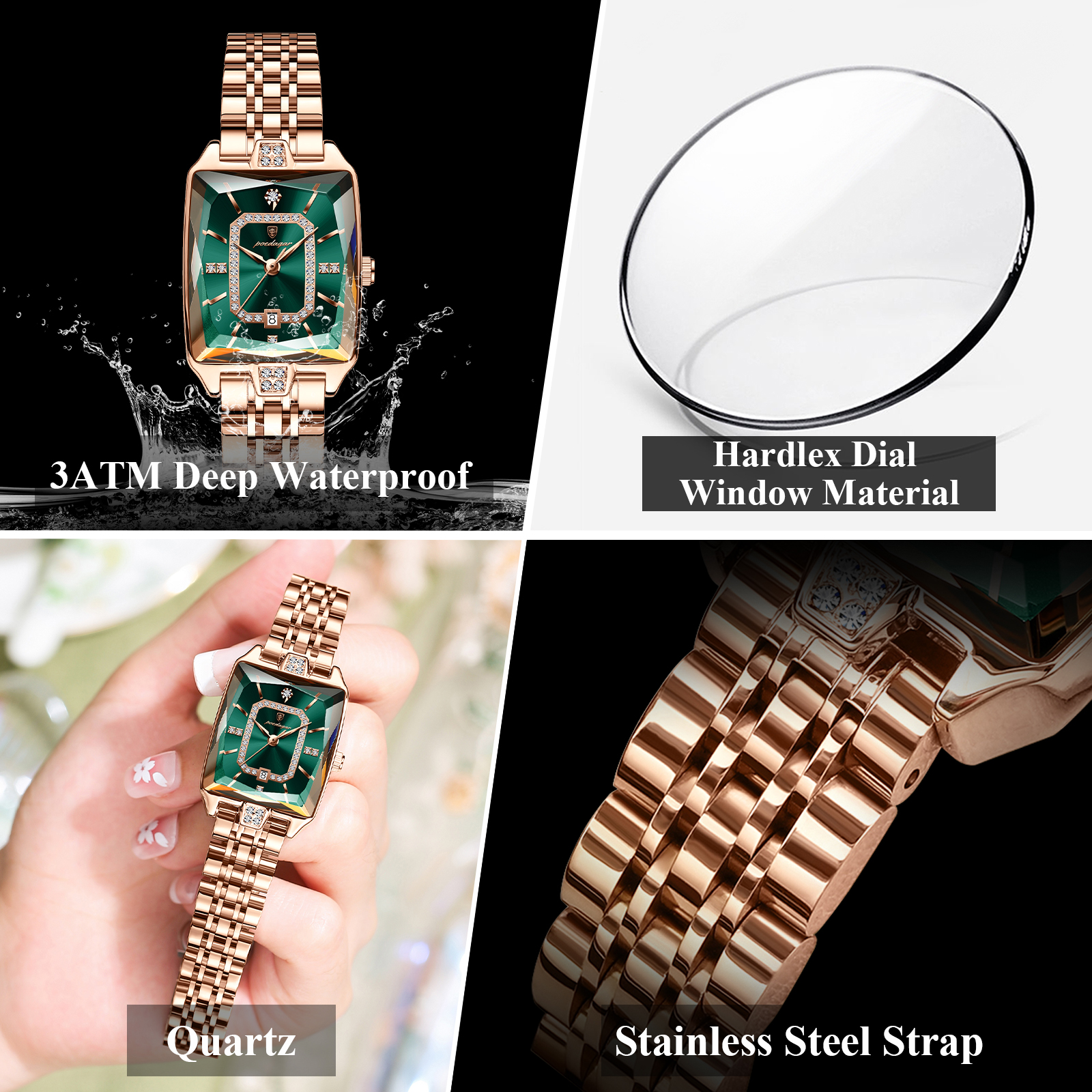 POEDAGAR Luxury Woman Watch Wa - Lux Watch recension och pris