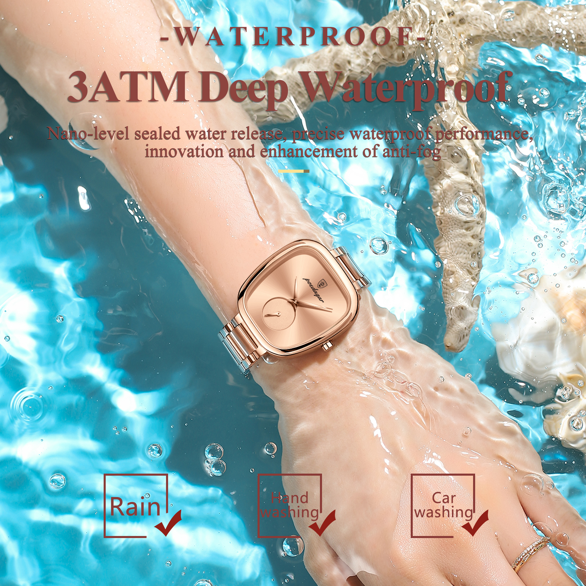 POEDAGAR Top Fashion Woman Wri - Lux Watch recension och pris