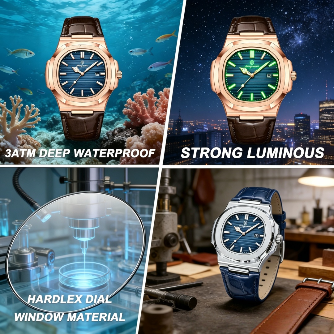 PAAZOMU Top Luxury Square Man  - Luxury Watch Nice recension och pris
