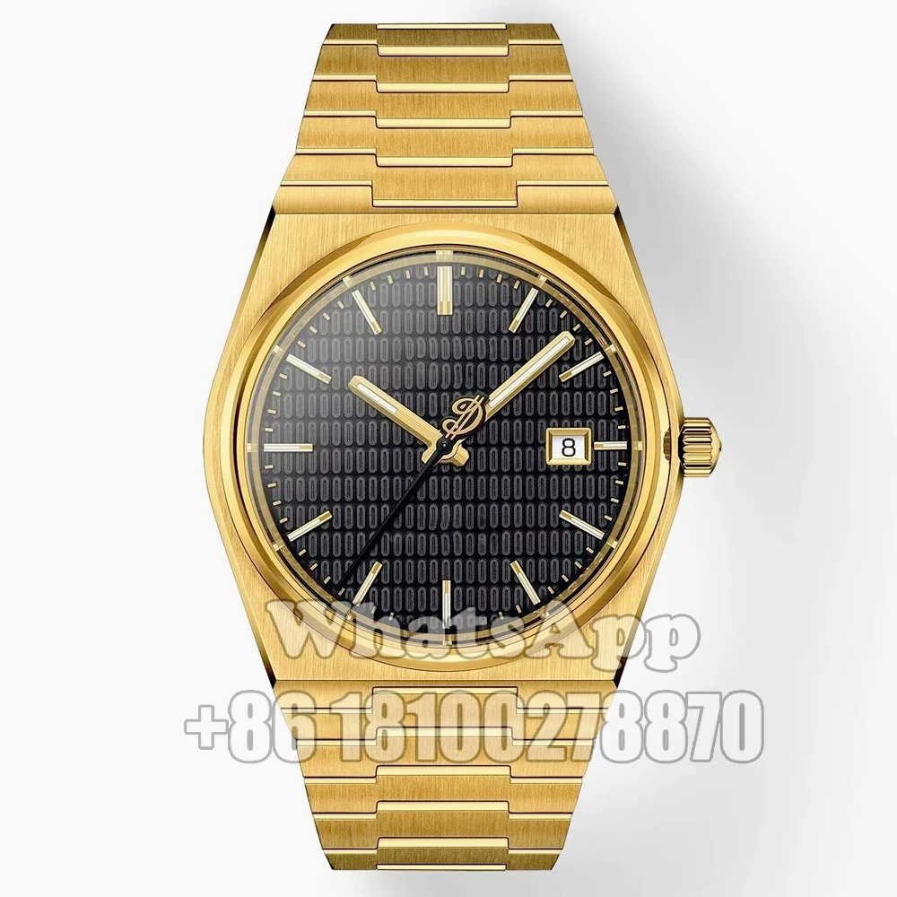 Stainless Steel case, for Luxu - Luxury Watch Gold And Black recension och pris